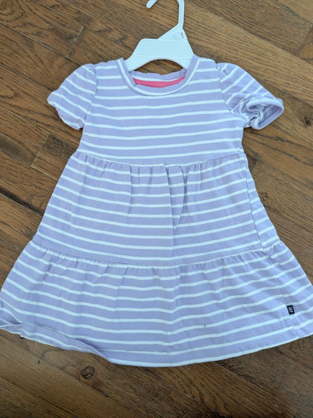 GAP Kids Purple Striped Casual Summer Dress for Girls 2T